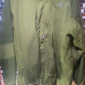 The North Face Men's Winter Jacket W/ Removable Zip In Liner -XXL Green
